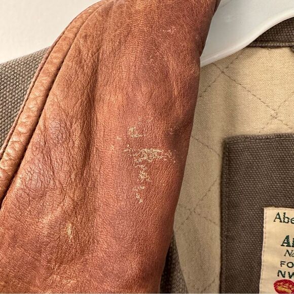 Vintage Abercrombie & Fitch Men’s Canvas Chore Coat Adirondack Trail Parka Large - Picture 8 of 14